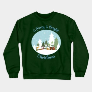 Merry & Bright Christmas Crewneck Sweatshirt